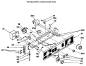 WASHER / DRYER CONTROL PANEL PARTS Diagram and Parts List for WSM2480SCZWW  General Electric Washer Dryer Combo