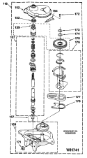 Section Diagram and Parts List for WSM2420SDZWW  General Electric Washer Dryer Combo