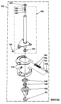 Section Diagram and Parts List for WSM2420SDZWW  General Electric Washer Dryer Combo