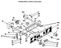 WASHER / DRYER CONTROL PANEL PARTS Diagram and Parts List for WSM2480SDZWW  General Electric Washer Dryer Combo