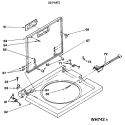 LID PARTS Diagram and Parts List for WSM2480SDZWW  General Electric Washer Dryer Combo