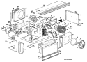 Section Diagram and Parts List for A3B588DEALQ1  General Electric Air Conditioner