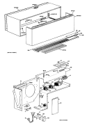 Section Diagram and Parts List for A3B789EVASD1  General Electric Air Conditioner