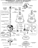TRANSMISSION - COMPLETE BREAKDOWN Diagram and Parts List for WWA8355BAL  General Electric Washer