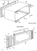 QUICK MOUNT Diagram and Parts List for AJP08AAS1  General Electric Air Conditioner