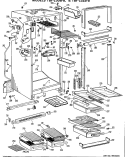 Part Location Diagram of WR38X0980 GE TRIM SHELF