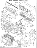 MICROWAVE OVEN Diagram and Parts List for JVM72001  General Electric Microwave