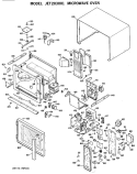 MICROWAVE OVEN Diagram and Parts List for JET203001  General Electric Microwave
