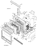 LOWER OVEN Diagram and Parts List for JKP27G*D1  General Electric Wall Oven