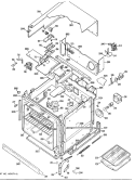 Part Location Diagram of WB53X0252 GE OVEN LNR Package