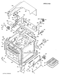 UPPER OVEN Diagram and Parts List for JKP36G*D1  General Electric Wall Oven