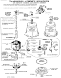 TRANSMISSION - COMPLETE BREAKDOWN Diagram and Parts List for WWC7190CAL  General Electric Washer
