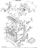 LOWER OVEN Diagram and Parts List for JKP60G*01  General Electric Microwave Oven Combo
