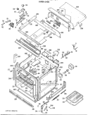 LOWER OVEN Diagram and Parts List for JKP66G*01  General Electric Microwave Oven Combo