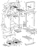 Section Diagram and Parts List for TBF15DCB  General Electric Refrigerator