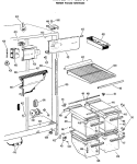 Part Location Diagram of WR38X1027 GE TRIM SHELF