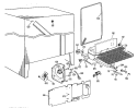 Section Diagram and Parts List for TFF19LCB  General Electric Refrigerator