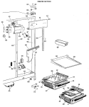 FREEZER SECTION Diagram and Parts List for TFF20RCB  General Electric Refrigerator