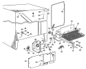 Section Diagram and Parts List for TFF20RCB  General Electric Refrigerator