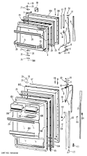 Section Diagram and Parts List for TBF15ZCB  General Electric Refrigerator