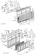 Section Diagram and Parts List for AD918WSG1  General Electric Air Conditioner