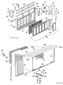 Part Location Diagram of WJ89X0086 GE BASE PAN ASSEMBLY