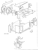 Section Diagram and Parts List for AF912DSW1  General Electric Air Conditioner