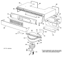 Section Diagram and Parts List for JHC56G*D1  General Electric Range