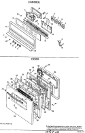 CONTROL Diagram and Parts List for JKP27*D1  General Electric Wall Oven