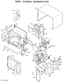 MICROWAVE OVEN Diagram and Parts List for JET200002  General Electric Microwave