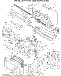 MICROWAVE OVEN Diagram and Parts List for JVM48006  General Electric Microwave