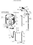 HYDRAULIC SYSTEM ASSEMBLY Diagram and Parts List for WWC7190CBL  General Electric Washer