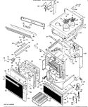 Part Location Diagram of WB02X6911 GE BRACK.LATCH