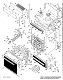 Section Diagram and Parts List for JHP60G*02  General Electric Microwave Oven Combo