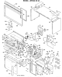 Section Diagram and Parts List for JHP66G*02  General Electric Microwave Oven Combo