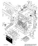 Part Location Diagram of WB53X5093 GE OVEN LINER
