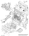 Part Location Diagram of WB62X1471 GE COOKTOP