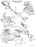 FREEZER SECTION Diagram and Parts List for TFX20RFB  General Electric Refrigerator