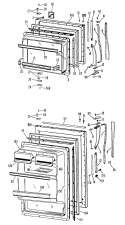 Part Location Diagram of WR71X1663 GE SHELF FRONT