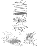 Section Diagram and Parts List for TBF15DFB  General Electric Refrigerator