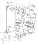 FREEZER SECTION Diagram and Parts List for TFX22ZFB  General Electric Refrigerator