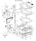 FRESH FOOD SECTION Diagram and Parts List for TFX22ZFB  General Electric Refrigerator