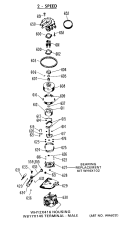 2 - SPEED Diagram and Parts List for WWA8600GAL  General Electric Washer