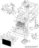 Part Location Diagram of WB02X7305 GE BRACKET Left Hand