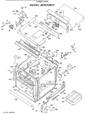 LOWER OVEN Diagram and Parts List for JKP67G*01  General Electric Microwave Oven Combo