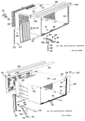 Section Diagram and Parts List for AFC15DTE1  General Electric Air Conditioner
