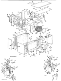 Section Diagram and Parts List for AFC15DTE1  General Electric Air Conditioner