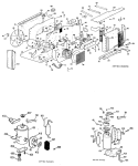 Section Diagram and Parts List for AJE11D6Z1  General Electric Air Conditioner