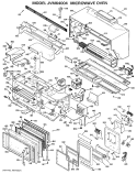 MICROWAVE OVEN Diagram and Parts List for JVM64004  General Electric Microwave