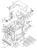 Section Diagram and Parts List for JRP03G*07  General Electric Wall Oven